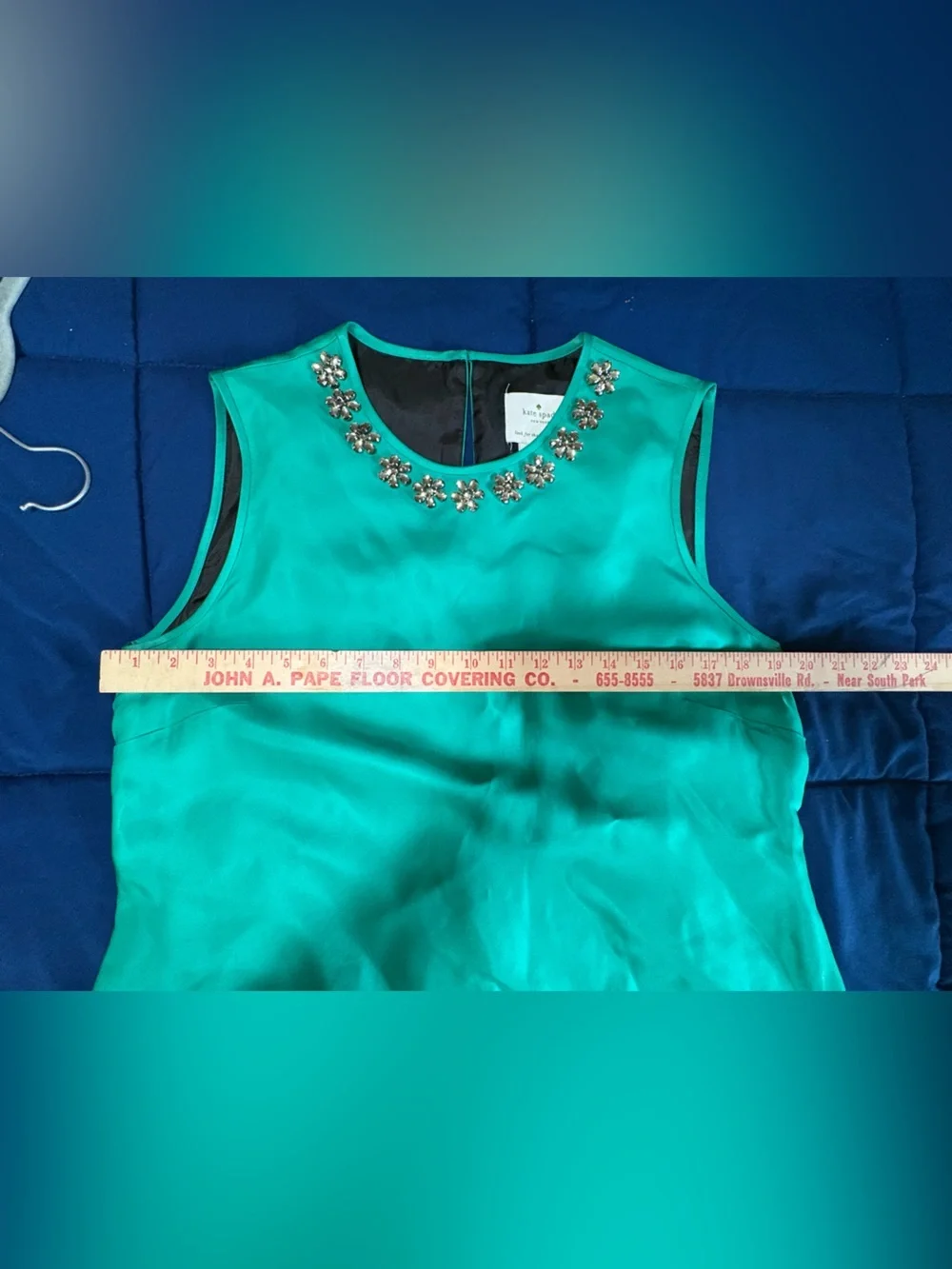 Kate Spade New York Simply Cinema Rosita Dress - Sz 12 Green Black